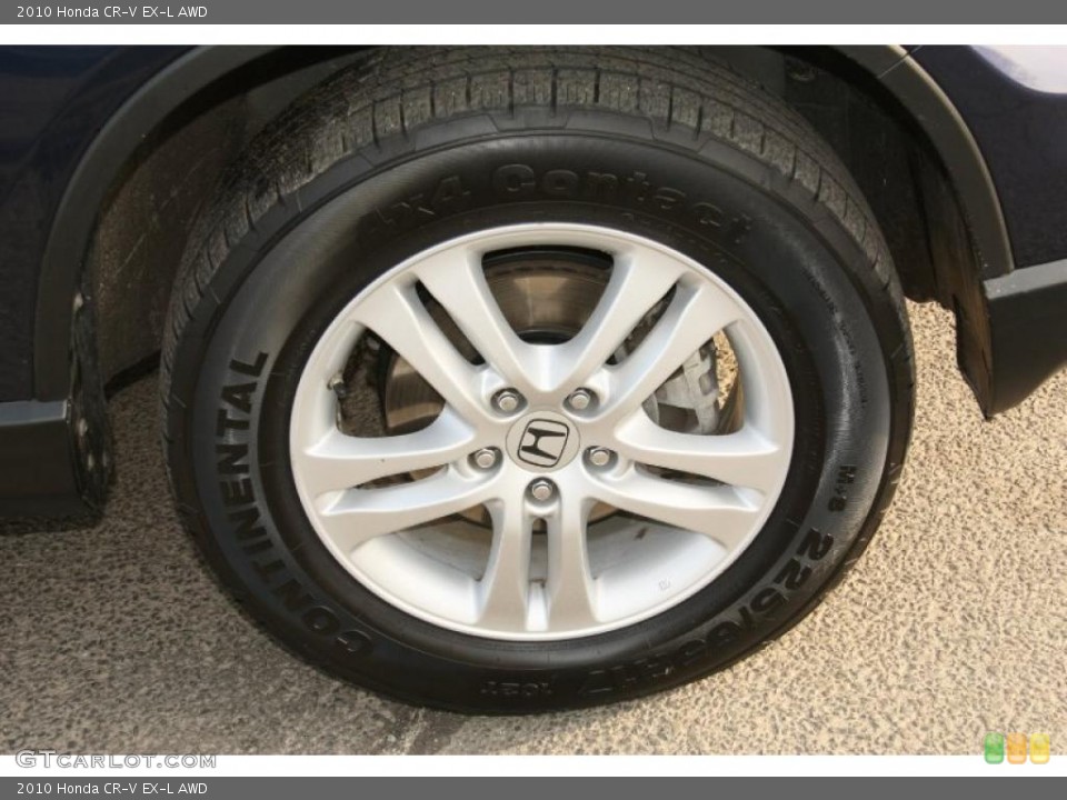 2010 Honda CR-V EX-L AWD Wheel and Tire Photo #45625652