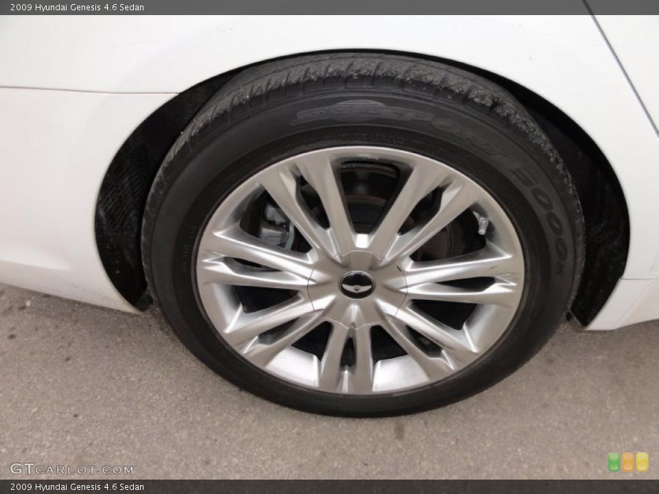 2009 Hyundai Genesis 4.6 Sedan Wheel and Tire Photo #45664004