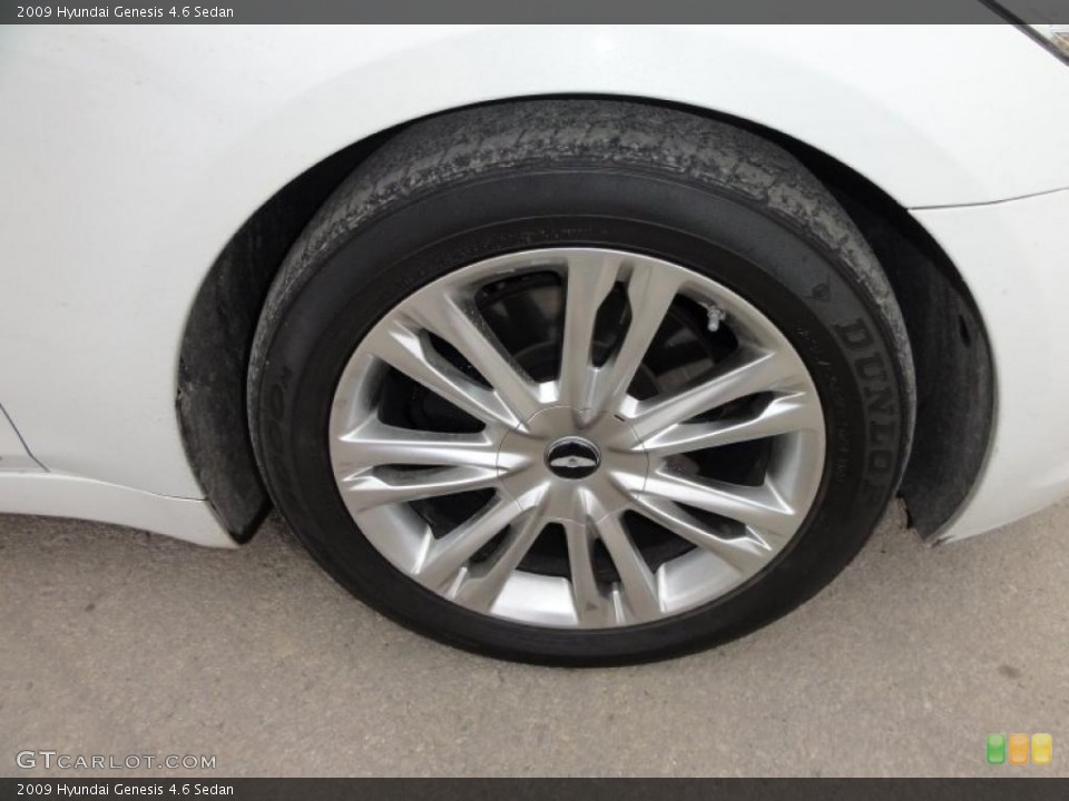 2009 Hyundai Genesis 4.6 Sedan Wheel and Tire Photo #45664016
