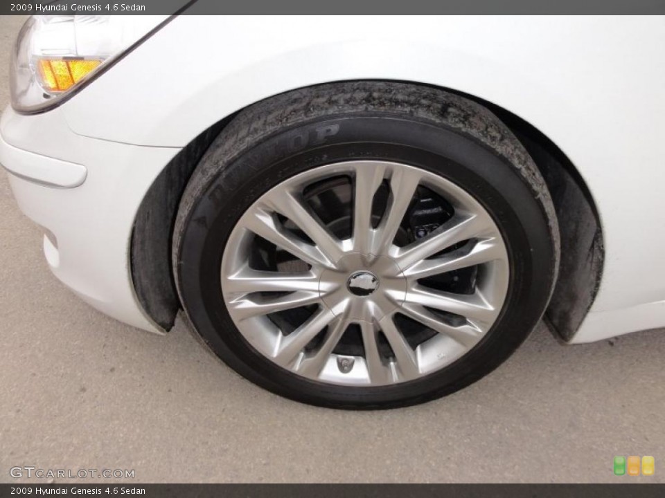 2009 Hyundai Genesis 4.6 Sedan Wheel and Tire Photo #45664050