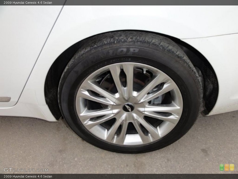 2009 Hyundai Genesis 4.6 Sedan Wheel and Tire Photo #45664060