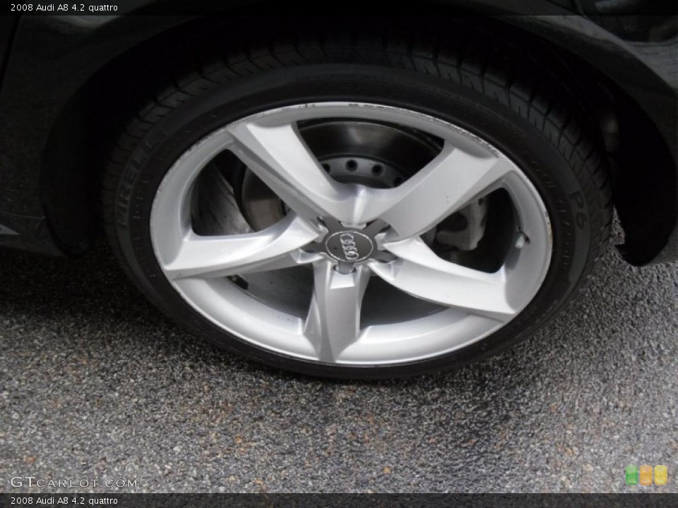 2008 Audi A8 4.2 quattro Wheel and Tire Photo #45664540