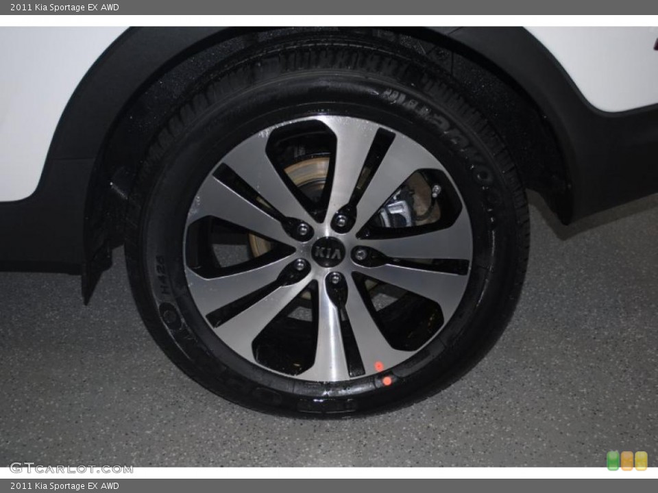 2011 Kia Sportage EX AWD Wheel and Tire Photo #45673099
