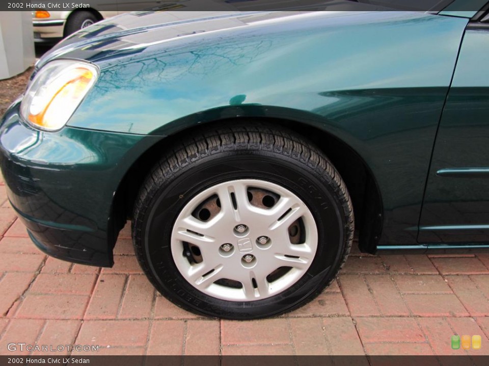 2002 Honda Civic LX Sedan Wheel and Tire Photo #45674164