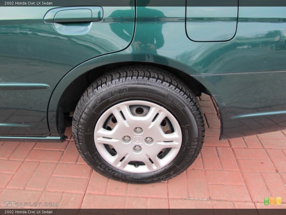 2002 Honda Civic LX Sedan Wheel and Tire Photo #45674204