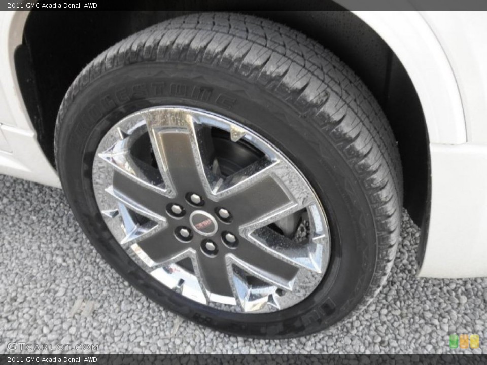 2011 GMC Acadia Denali AWD Wheel and Tire Photo #45693464