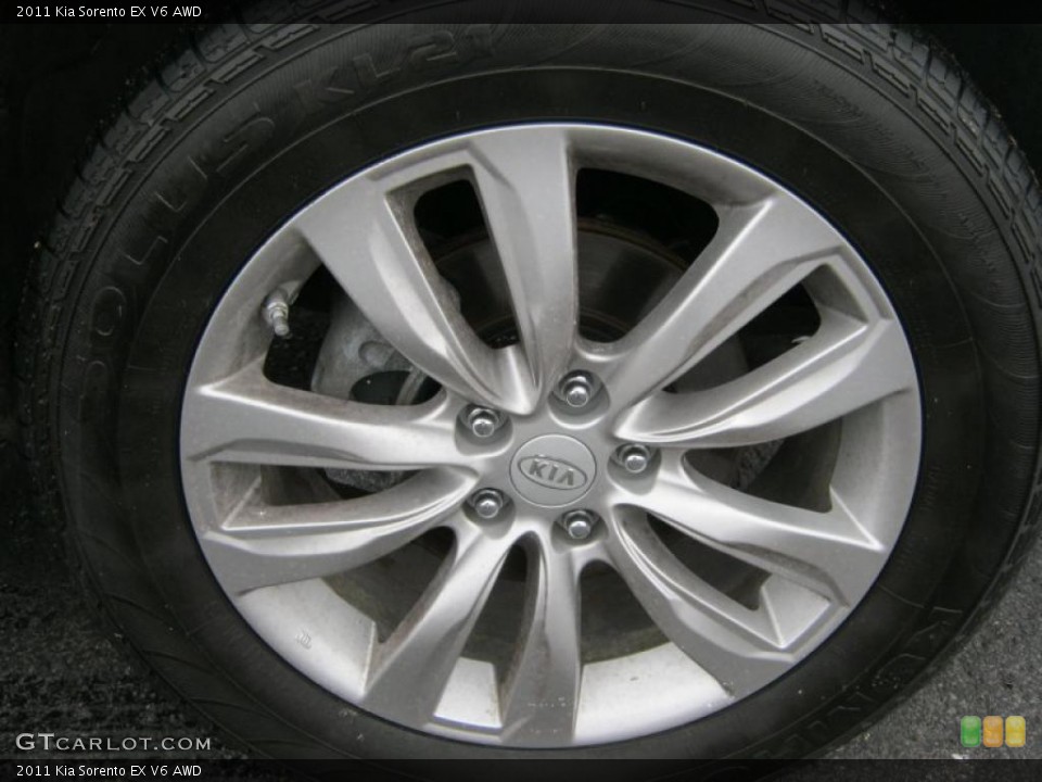 2011 Kia Sorento EX V6 AWD Wheel and Tire Photo #45700657
