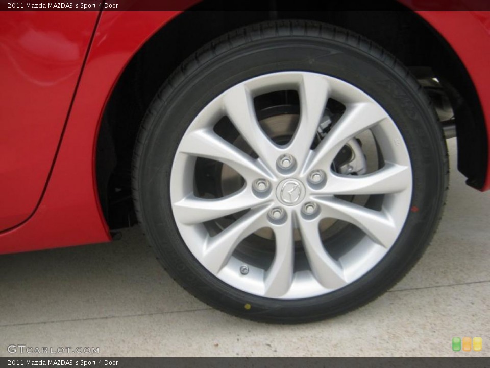 2011 Mazda MAZDA3 s Sport 4 Door Wheel and Tire Photo #45705350