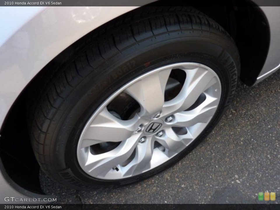 2010 Honda Accord EX V6 Sedan Wheel and Tire Photo #45709351