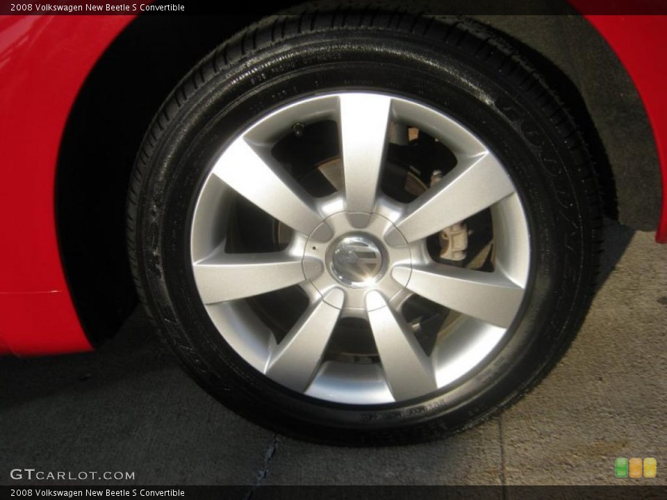 2008 Volkswagen New Beetle S Convertible Wheel and Tire Photo #45710834