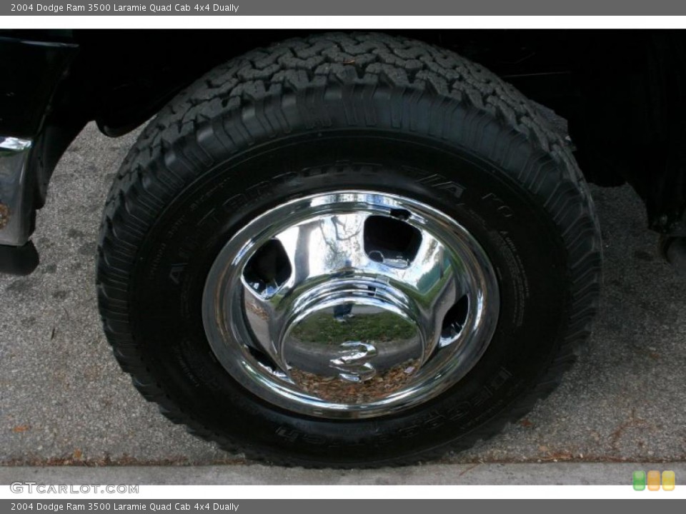 2004 Dodge Ram 3500 Laramie Quad Cab 4x4 Dually Wheel and Tire Photo #45739766
