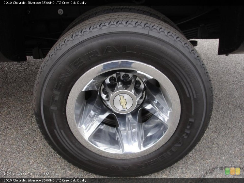 2010 Chevrolet Silverado 3500HD LTZ Crew Cab Dually Wheel and Tire Photo #45752562