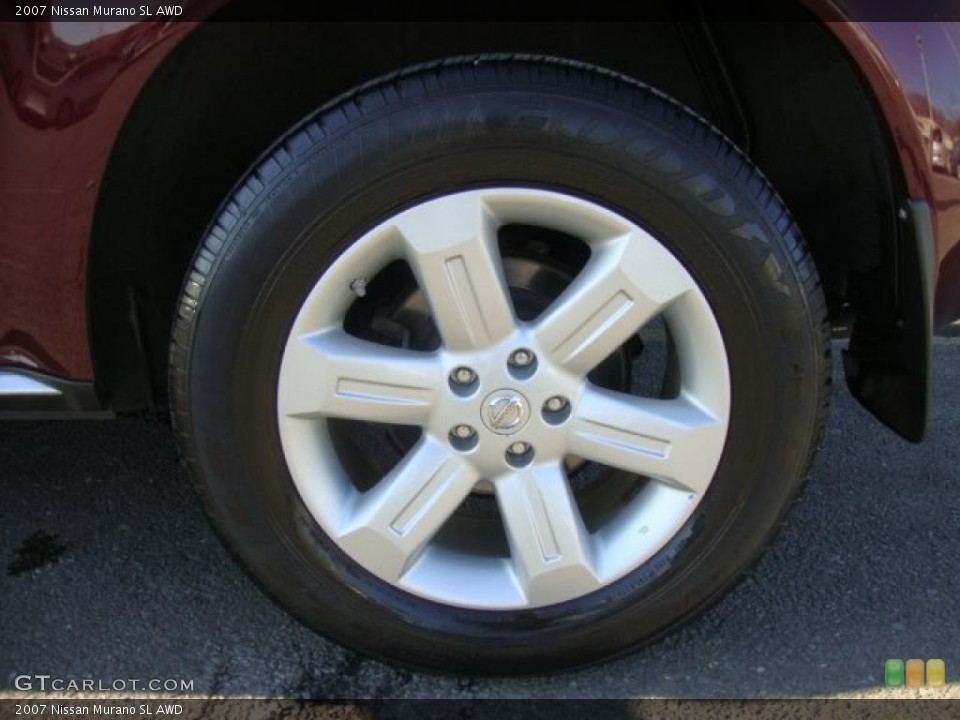 2007 Nissan Murano SL AWD Wheel and Tire Photo #45755518