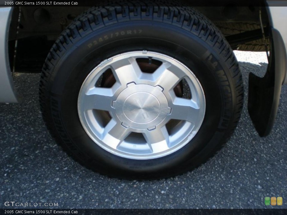 2005 GMC Sierra 1500 SLT Extended Cab Wheel and Tire Photo #45756618