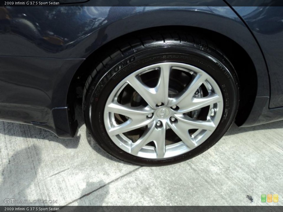 2009 Infiniti G 37 S Sport Sedan Wheel and Tire Photo #45780565