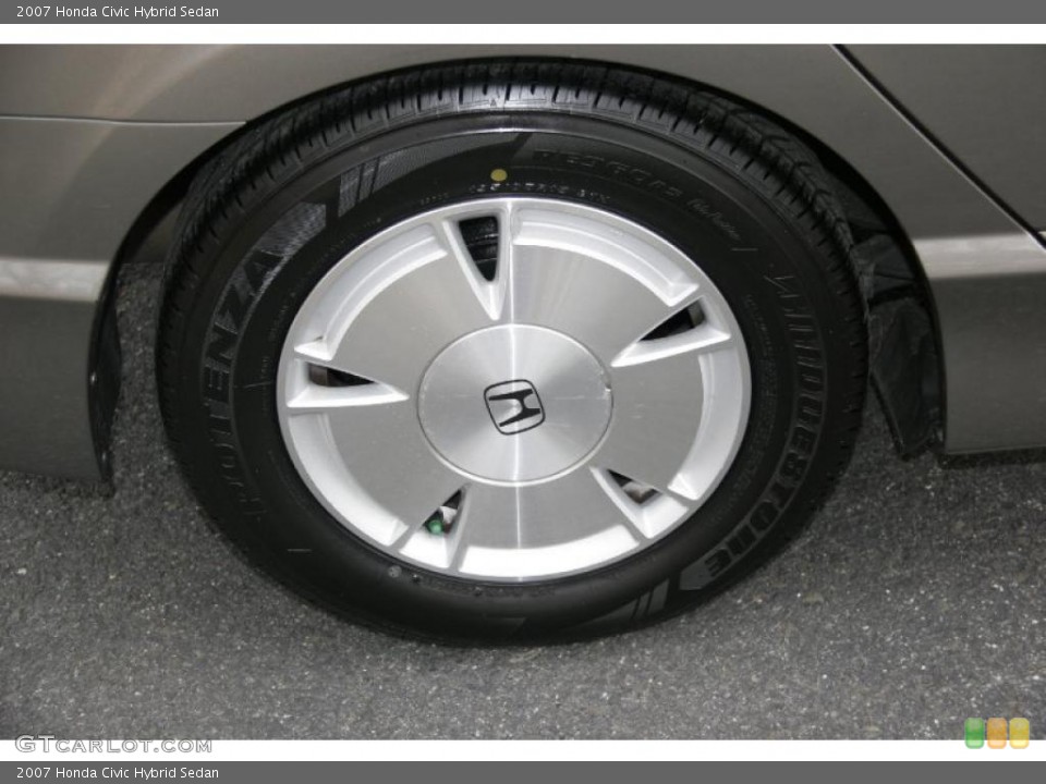 2007 Honda Civic Hybrid Sedan Wheel and Tire Photo #45786426