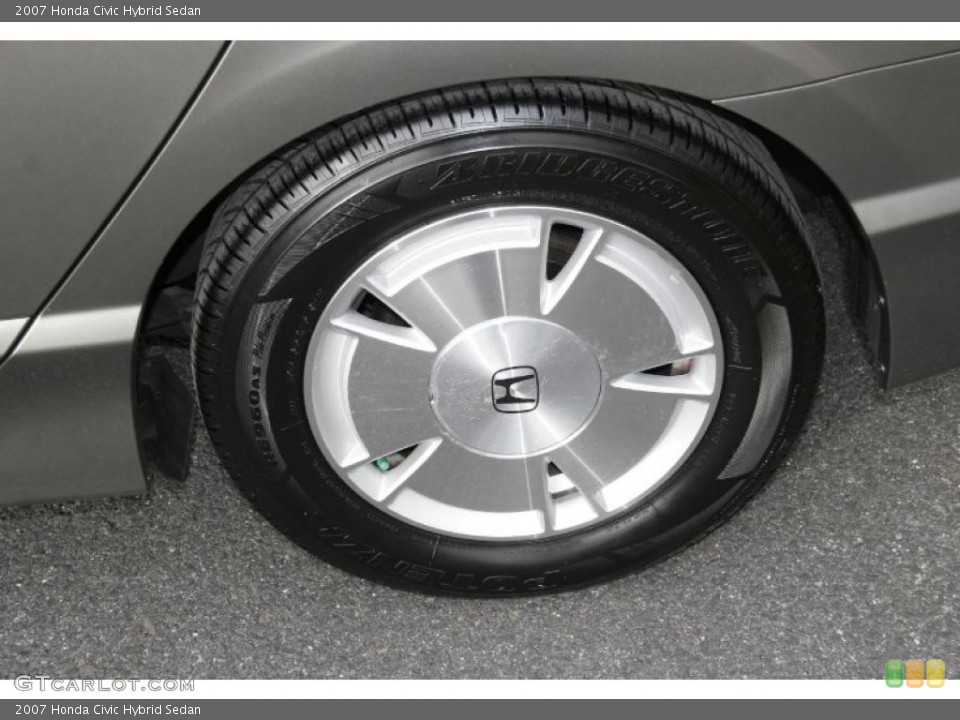 2007 Honda Civic Hybrid Sedan Wheel and Tire Photo #45786438