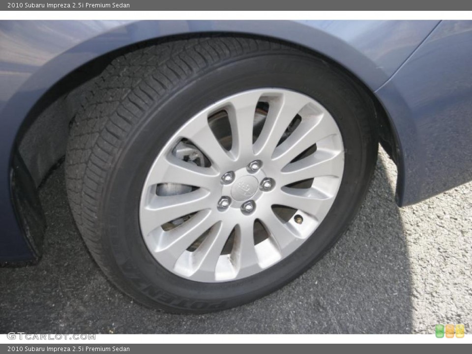 2010 Subaru Impreza 2.5i Premium Sedan Wheel and Tire Photo #45788106