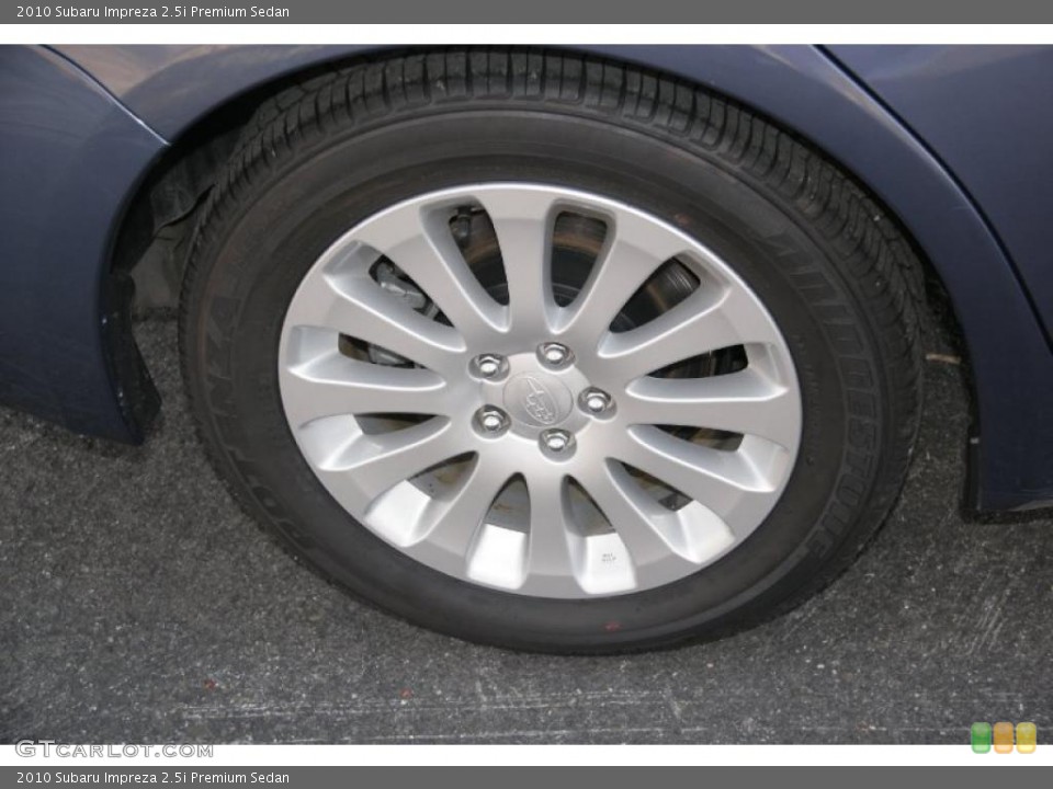 2010 Subaru Impreza 2.5i Premium Sedan Wheel and Tire Photo #45788110