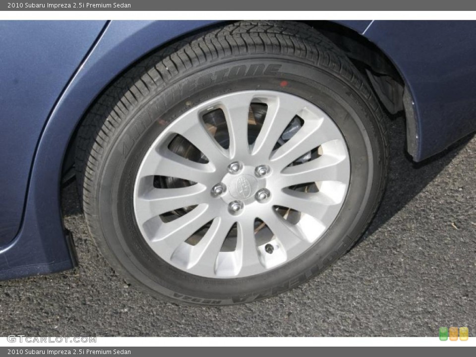 2010 Subaru Impreza 2.5i Premium Sedan Wheel and Tire Photo #45788114