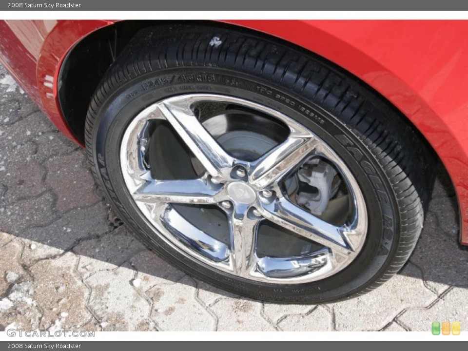 2008 Saturn Sky Roadster Wheel and Tire Photo #45792034