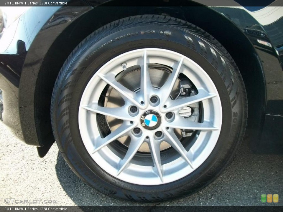2011 BMW 1 Series 128i Convertible Wheel and Tire Photo #45807613