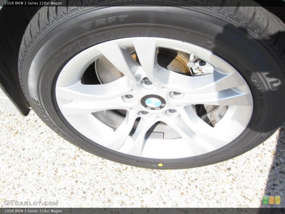 2008 BMW 3 Series 328xi Wagon Wheel and Tire Photo #45812925
