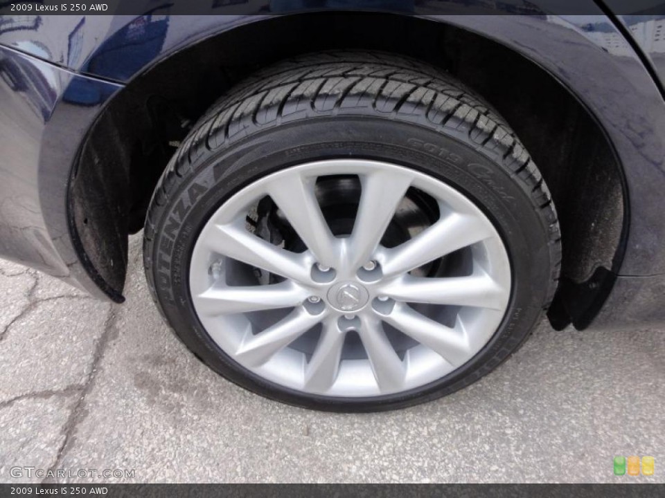 2009 Lexus IS 250 AWD Wheel and Tire Photo #45813681