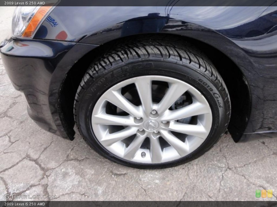 2009 Lexus IS 250 AWD Wheel and Tire Photo #45813729