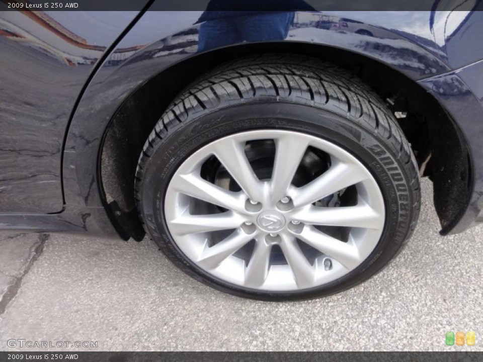 2009 Lexus IS 250 AWD Wheel and Tire Photo #45813937