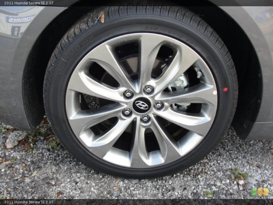 2011 Hyundai Sonata SE 2.0T Wheel and Tire Photo #45815029