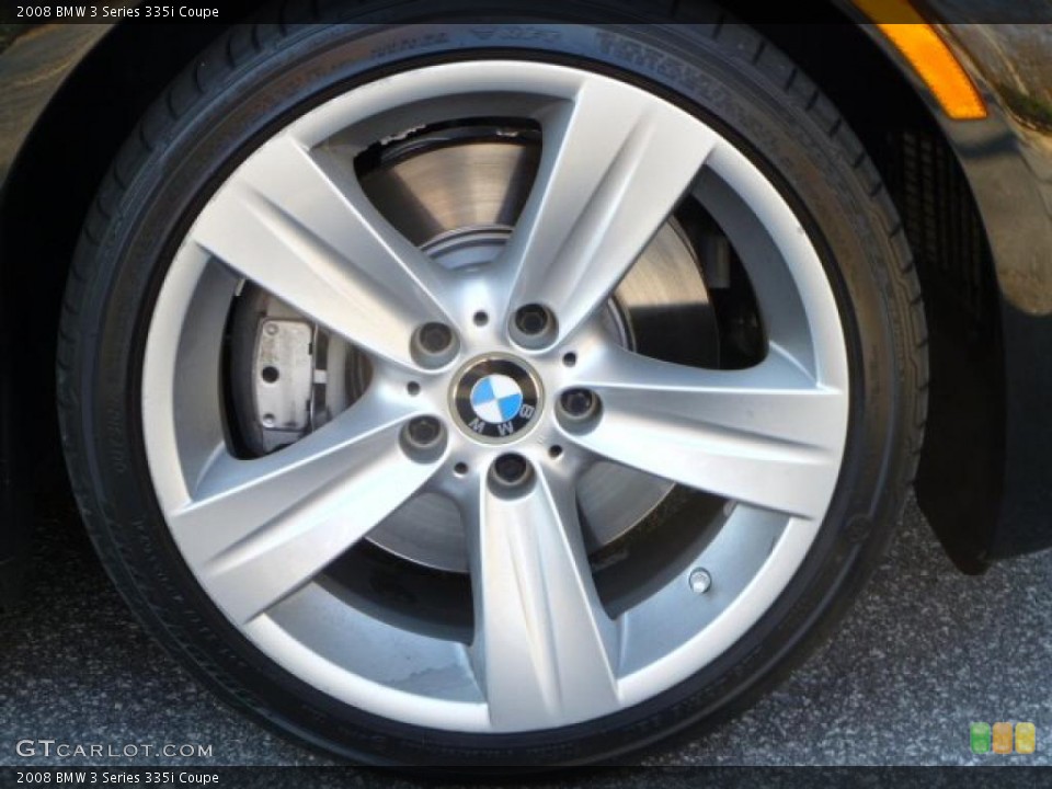 2008 BMW 3 Series 335i Coupe Wheel and Tire Photo #45821473