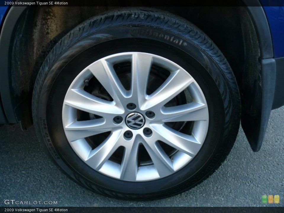 2009 Volkswagen Tiguan SE 4Motion Wheel and Tire Photo #45821725