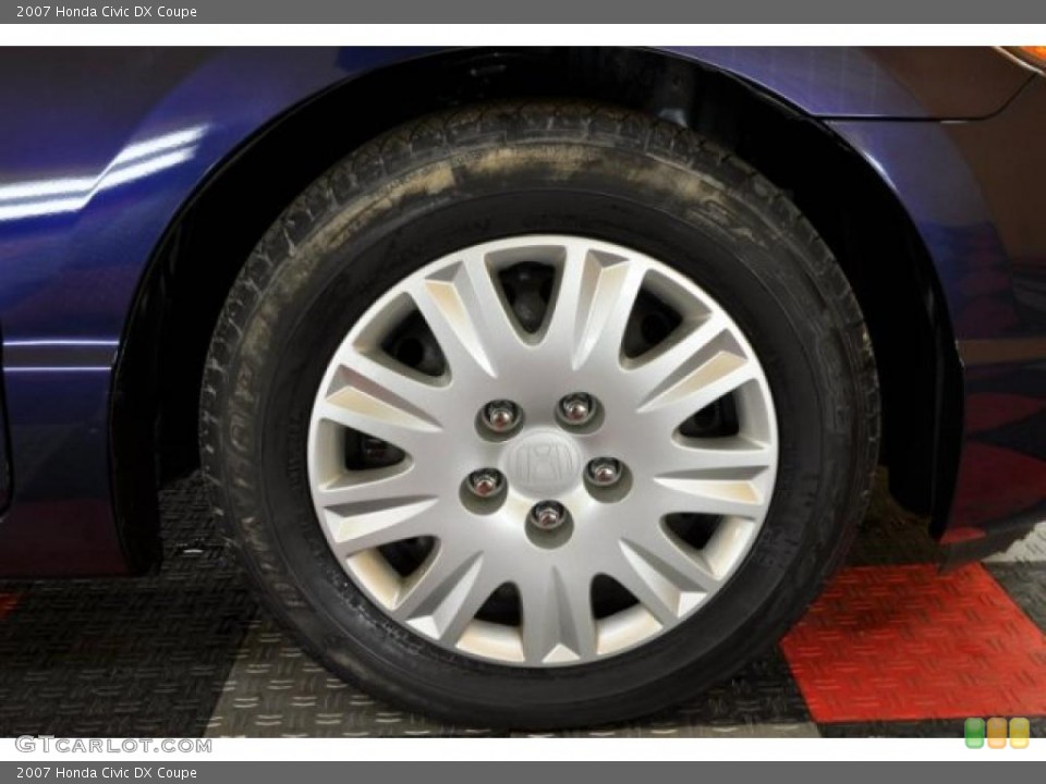 2007 Honda Civic DX Coupe Wheel and Tire Photo #45824965