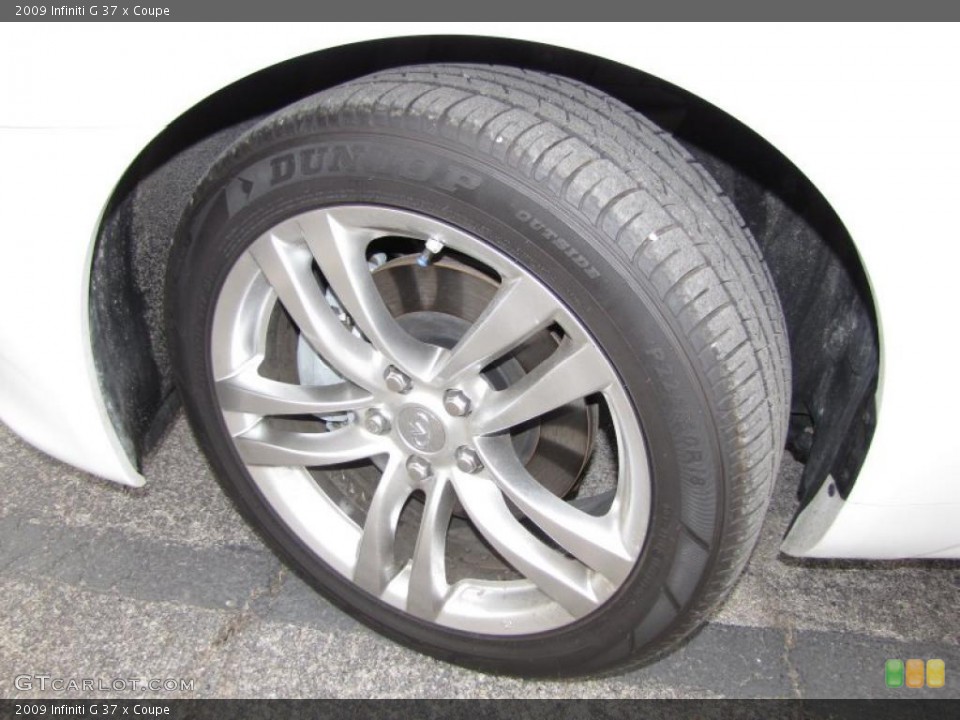 2009 Infiniti G 37 x Coupe Wheel and Tire Photo #45826501