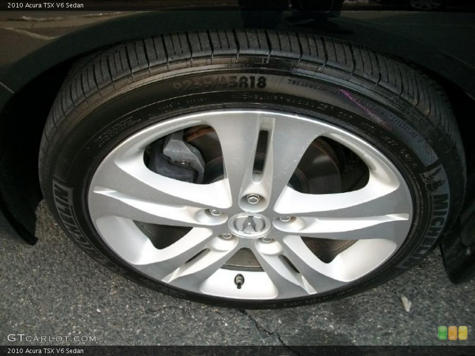 2010 Acura TSX V6 Sedan Wheel and Tire Photo #45828881
