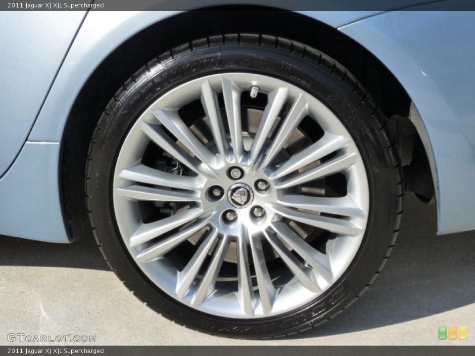 2011 Jaguar XJ XJL Supercharged Wheel and Tire Photo #45844312