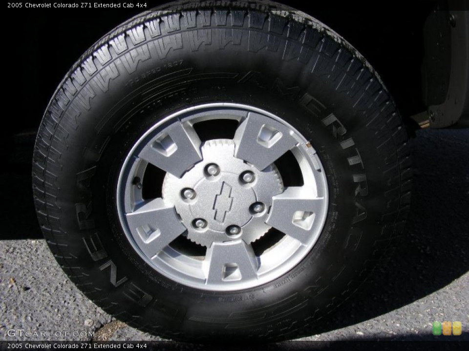 2005 Chevrolet Colorado Z71 Extended Cab 4x4 Wheel and Tire Photo #45852661