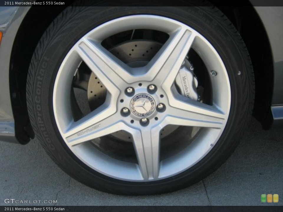 2011 Mercedes-Benz S 550 Sedan Wheel and Tire Photo #45863807