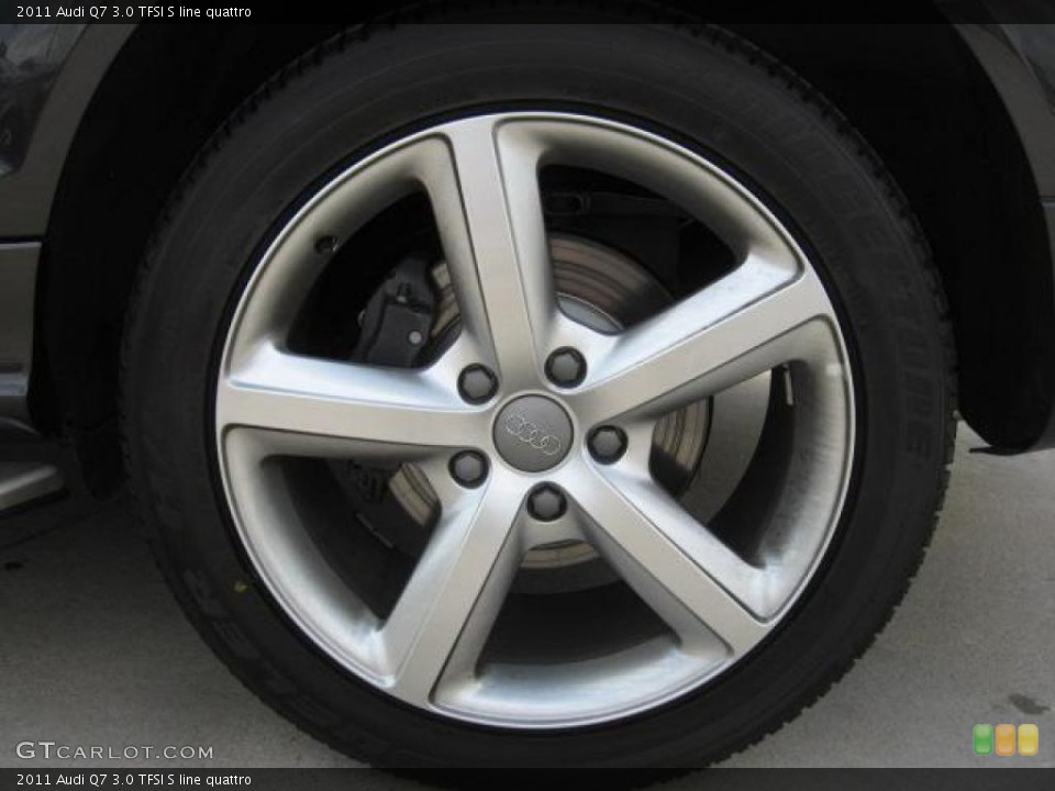 2011 Audi Q7 3.0 TFSI S line quattro Wheel and Tire Photo #45877500