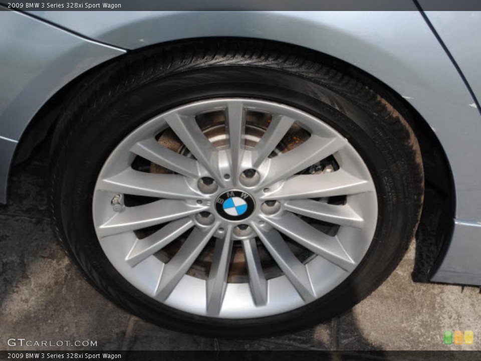 2009 BMW 3 Series 328xi Sport Wagon Wheel and Tire Photo #45879504