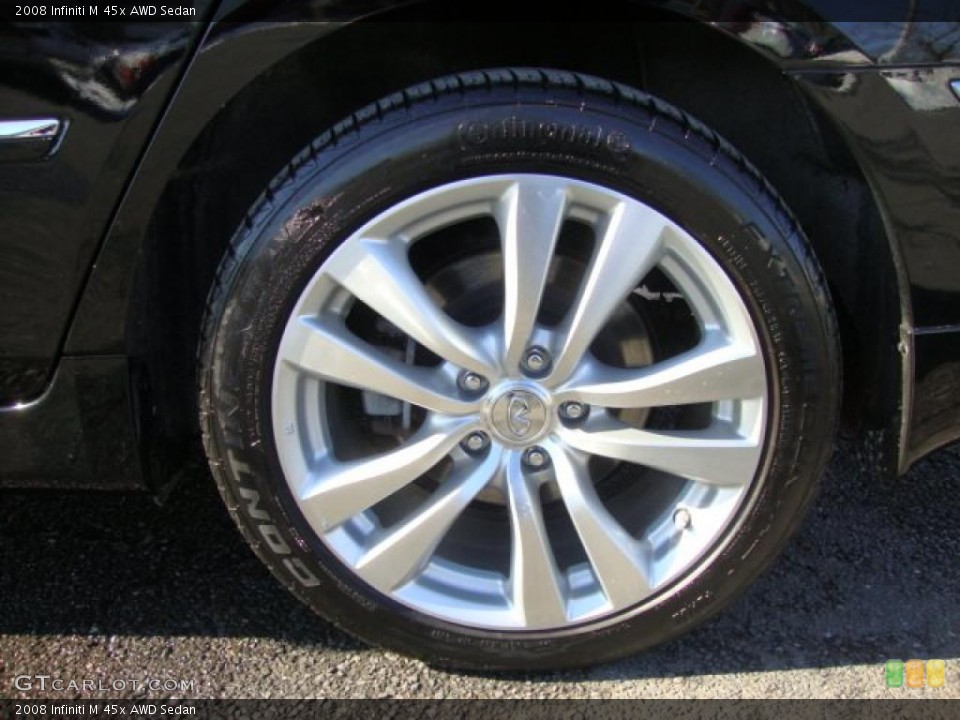 2008 Infiniti M 45x AWD Sedan Wheel and Tire Photo #45881772