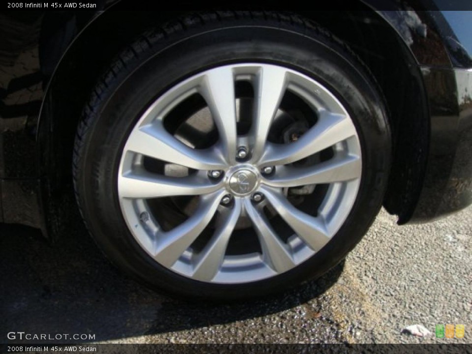 2008 Infiniti M 45x AWD Sedan Wheel and Tire Photo #45881780