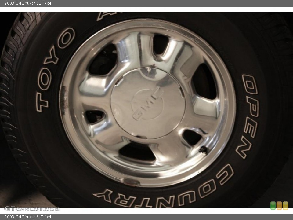 2003 GMC Yukon SLT 4x4 Wheel and Tire Photo #45889320