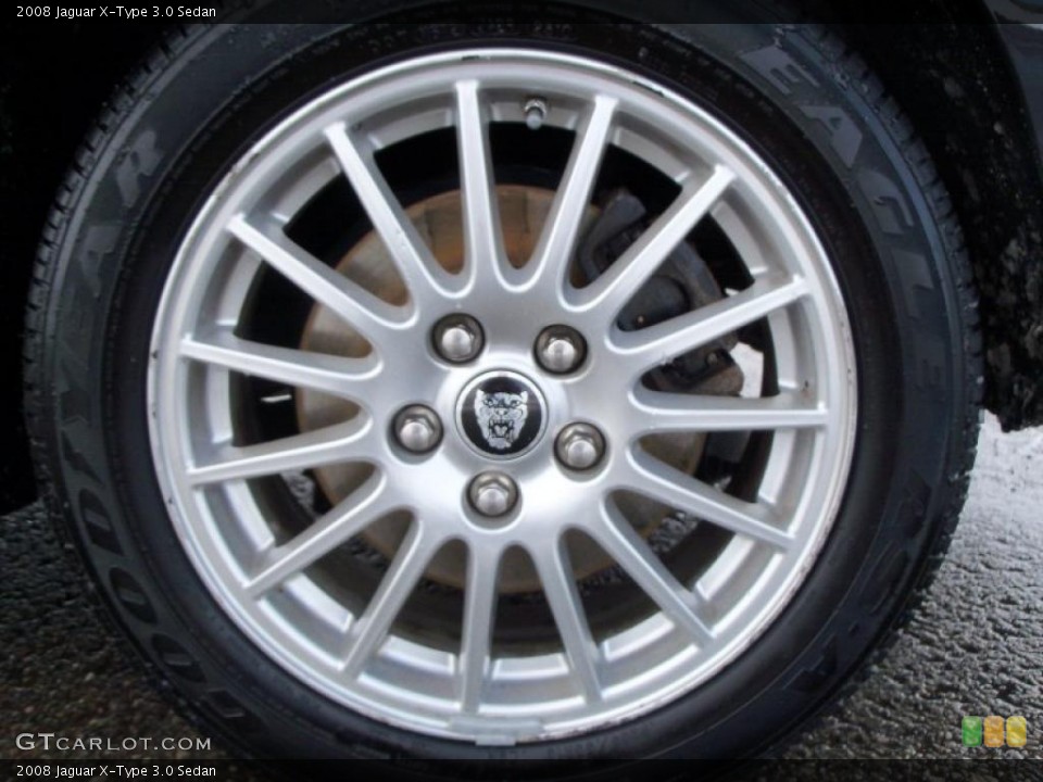 2008 Jaguar X-Type 3.0 Sedan Wheel and Tire Photo #45891240