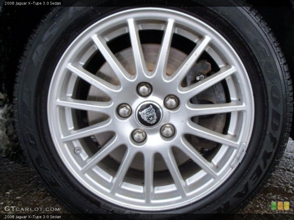 2008 Jaguar X-Type 3.0 Sedan Wheel and Tire Photo #45891246