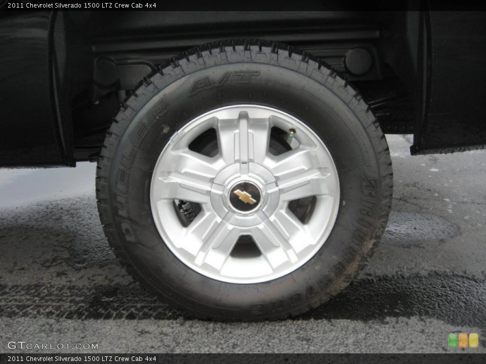 2011 Chevrolet Silverado 1500 LTZ Crew Cab 4x4 Wheel and Tire Photo #45895002