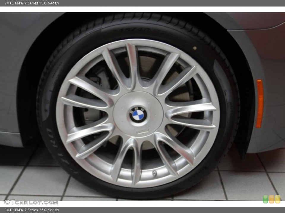 2011 BMW 7 Series 750i Sedan Wheel and Tire Photo #45895353