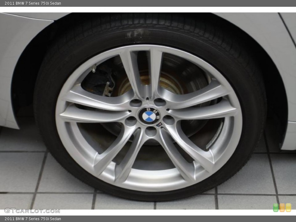 2011 BMW 7 Series 750i Sedan Wheel and Tire Photo #45897132