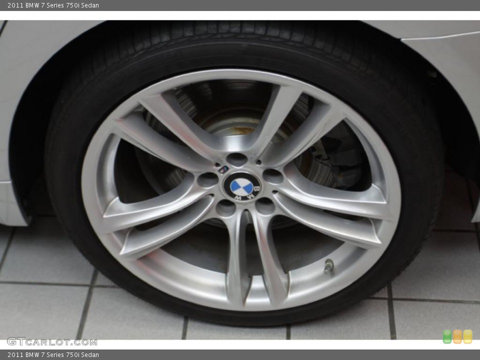 2011 BMW 7 Series 750i Sedan Wheel and Tire Photo #45897183